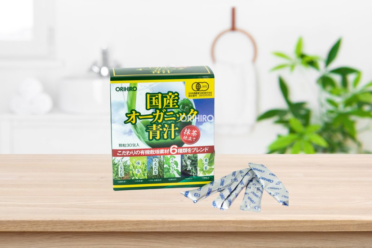 Bột rau xanh vitamin hữu cơ Orihiro Aojiru