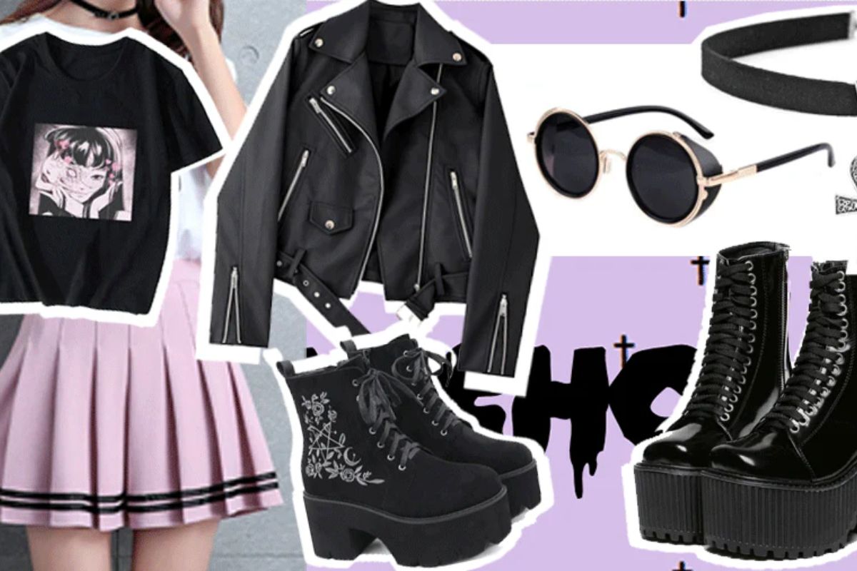 Phối đồ phong cách Nhật Bản nữ Pastel Goth