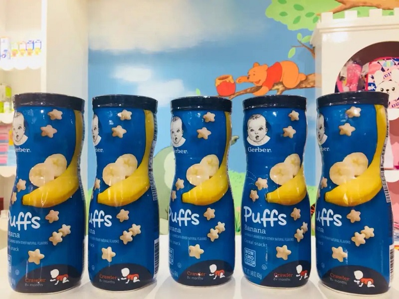 Bánh ăn dặm Gerber được đóng gói rất tiện dụng