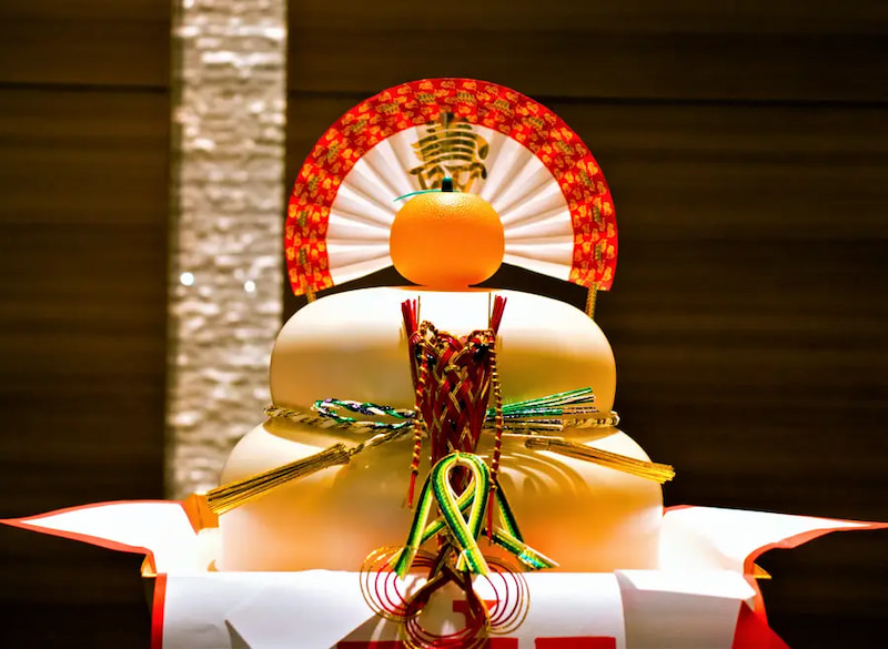 Kagami – Mochi có hình dáng thú vị giống như cái hồ lô