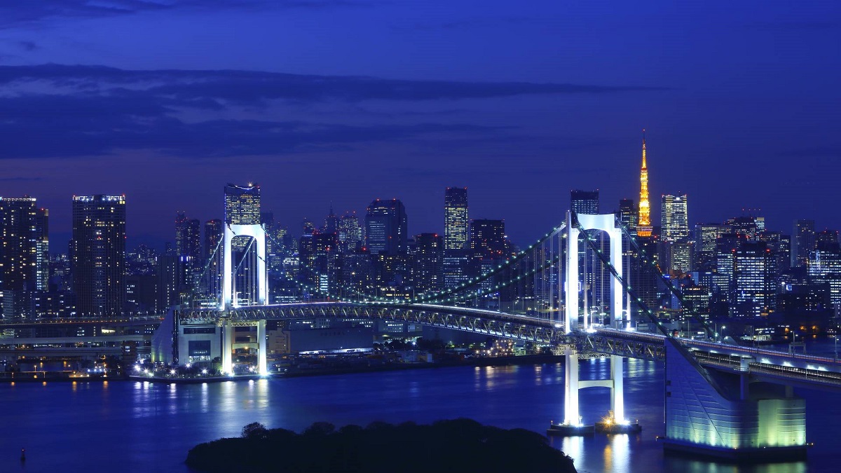 Vịnh Odaiba hiện đại và tráng lệ